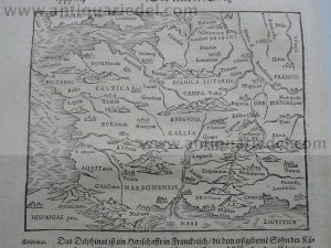 Generalmap, Munster Sebastian, anno 1590, german edition