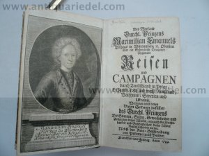 Bardili Johann, Reisen Maximilian Emanuels v. Württemberg, Reise