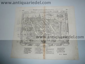 Bordeaux, anno 1580, Sebastian Munster, woodcut