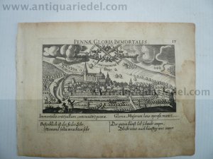 Haiger, anno 1630, Meisner/Kieser, Ansicht, selten