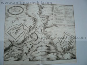 Eger-Grundrißplan der Belagerung von 1647, Merian Theatrum Europ