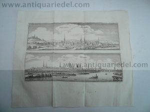 Herford+Minden, anno 1647, Merian, Topographia Westphaliae