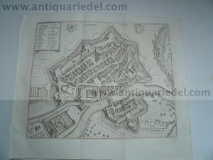 antiquarisches Buch – Merian Matthäus – Kassel aus der Vogelschau, anno 1646, Merian Matthäus