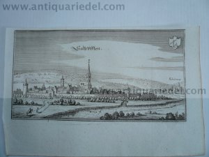 Bad Salzuflen, anno 1647, Kupferstich, Merian Matthäus