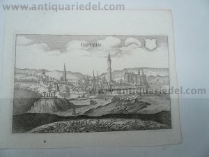 Idstein im Taunus, anno 1646, Merian Matthäus, ORIGINAL/SELTEN