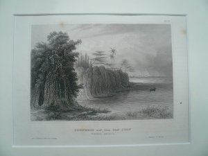 Szenerie auf dem San Juan-Nicaragua, anno 1850, hinter Passepartout - 30x24 und 19x14 cm.. Zusätzlich mit insgesamt 10 Seiten Erläuterungstext in dt. […]