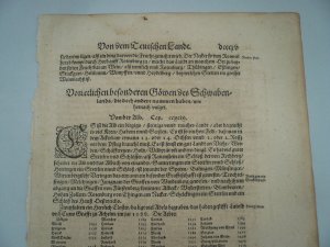 Schwäbische Alb, anno 1590, Blatt aus der Cosmographia des S. Münster --Geschichte, Geologie, Klöster, Adel, usw.. Blattmaß: 35 x 22 cm., gering gebräung […]