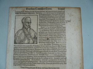 Vom Herzogtum Geldern, anno 1590, S. Münster, Cosmographia --mit einem Portrait von Herzog Alba, auch Genealogie usw., Blattmaß: 30 x 20 cm., gering gebräunt […]