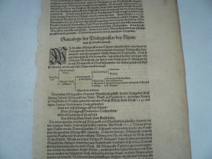 Pfalz, Pfalzgrafen, Rheinpfalz, anno 1590, 6 Seiten aus d. Cosmographia des Sebastian Münster -behandelt u.a. Rheinpfalz, Heidelberg, Genealogie, Rittertum […]