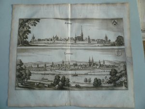 Kirchberg/Ladenburg, anno 1650, Merian Matthäus, Kupferstich -auf dem vollen Doppelblatt, Blatt: 32 x 37 cm., gering gebräunt, einige Rastaurierungen, […]