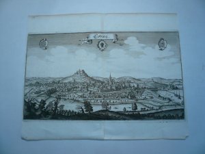 Coburg, anno 1648, Kupferstich, Matthäus Merian, selten