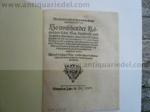 Dreißigjähriger Krieg, Tilli/Chr.v.Braunschweig, 1624 Allerhandt denckwürdiger und hochwichtiger Schreiben Copei So zwischen der Römischen Käys. May. […]