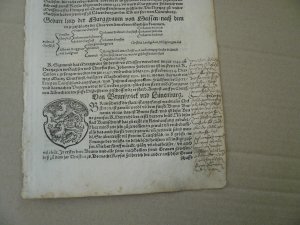 Braunschweig/Lüneburg, anno 1550, Geschichte, 4 Seiten Cosmographia, Seb. Münster, selten -u.a. Genealogie der Herzöge von Braunschweig und Lüneburg. […]