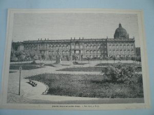 Berlin, Reichstag, anno 1873, Holzstich, 18 x 27 cm.