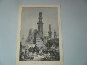 Cairo-anno 1890 Print, size: 25 x 17 cm..