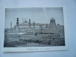 Cairo, anno 1878, view, size of the printed area: 15 x 22 cm..