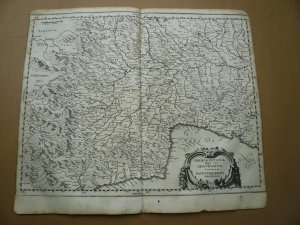 Piemont, anno 1638, Karte Merian aus Newe Archontologia Cosmica Blattmaß: 30 x 38 cm., gering gebräunt.