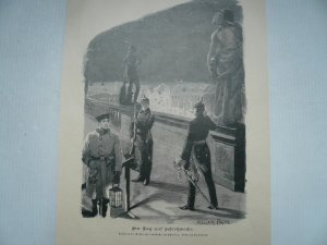 Berlin, Stadtschloß, ein Tag auf Schloßwache, Holzstich, nach William Pape, anno 1894. "Position der Posten auf dem Dache des Schlosses. Blick auf die […]