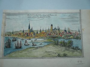 Wismar, anno 1575, Panorama bei Braun/Hognberg, selten Braun - Hogenberg Wismar / Mecklenburg Vorpommern Rostochium, Megapolensis Ducatus Mass: 12,6x21 […]