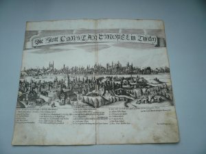 Istanbul-Konstantinopel, anno 1685, Kupferstich aus Wagner, sehr selten. "Die Statt Constantinopel in Türckey" Kupferstich v. Koppmayer aus Wagner, Delineatio […]