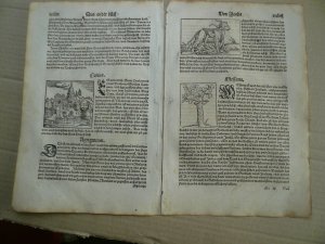 Sicily-Sicilia-Sizilien, anno 1672, 4 pages S.Munsters Cosmographia, woodcuts --edited in a german lanquage, describes Messina, Syracuse, Catania and […]