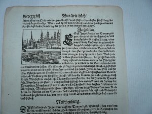 antiquarisches Buch – Münster Sebastian – München, Landshut, Ingolstadt, Holzschnitt, anno 1567, S. Muenster       ---mit einem kleinen Holzschnitt von Ingolstadt und von Landhut. Blattgrösse: 30 x 20 cm..