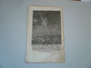 Komet über Nürnberg, am 26.12.1680, Kupferstich bei Wagner/Koppmeir Eigentlicher abriß deß Schröcklichen Cometsterns, welcher sich den 16/26 December […]