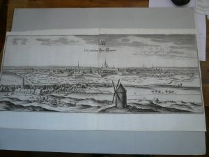 Hannover-F.B.L. Residentz Statt Hannover - Hannover Niedersachsen anno 1650, Merian Matthaeus-Gesamtansicht Panorama Merian, Matthäus (1593-1650): Verlag […]