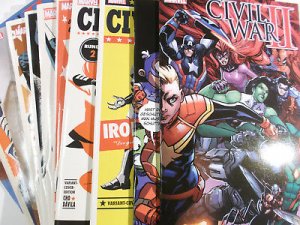 CIVIL WAR II Sammlung Heft 1 2 3 4 5 6 7 8 9 von 9 komplett ALLE 12 Variant Cover