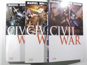 Marvel Monster Edition Bd. 19 + 20 + 21 komplett CIVIL WAR Zustand 1