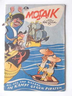 Mosaik Digedags Heft 4 Im Kampf gegen Piraten Verlag Junge Welt 1956