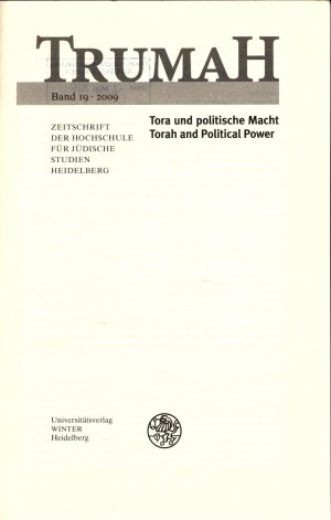 gebrauchtes Buch – Frederek Musall – Trumah: Tora und politische Macht-Torah and Political Power