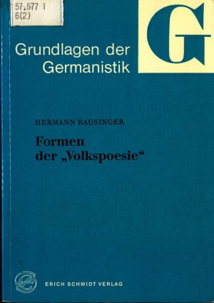 Formen der Volkspoesie