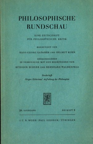 Jürgen Habermas' Aufhebung der Philosophie