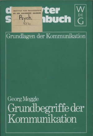 Grundbegriffe der Kommunikation