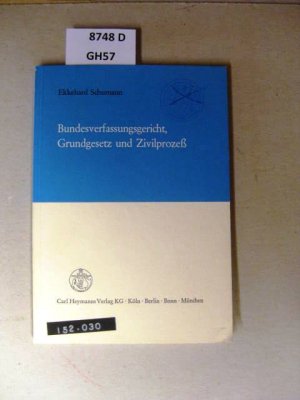 Bundesverfassungsgericht, Grundgesetz und Zivilprozess.