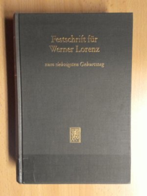 gebrauchtes Buch – Pfister, Bernhard und Michael R Will – Festschrift zum siebzigsten Geburtstag von Werner Lorenz.