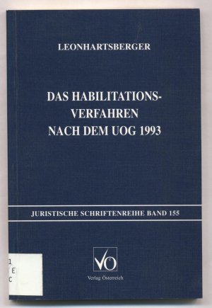 Das Habilitationsverfahren nach dem UOG 1993