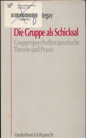 gebrauchtes Buch – Raymond Battegay – Die Gruppe als Schicksal Gruppenpsychotherapeutische Theorie und Praxis