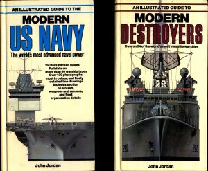 gebrauchtes Buch – Jordan, John – 1. Battleships and Battlecruisers; 2. Modern Destroyers; 3. Modern US Navy; 4. Modern Soviet Weapons; 5. Modern American Weapons; 6. Modern Warships; 7. Modern Naval Warfare; 8. Modern Sub Hunters