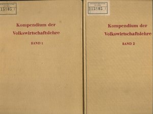 gebrauchtes Buch – Ehrlicher, Werner – Kompendium der Volkswirtschaftslehre 1. + 2. Band