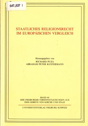 Staatliches Religionsrecht im europäischen Vergleich