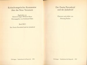 gebrauchtes Buch – Henning Paulsen – Der zweite Petrusbrief und der Judasbrief Übersetzt und erklärt von Henning Paulsen