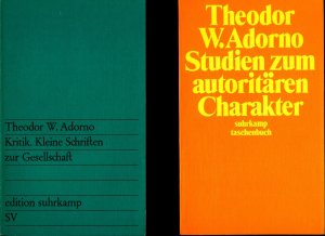 Studien zum autoritären Charakter. DAZU: Sammlung von 12 Büchern desselben Autors. Alle Titel siehe unsere Abbildungen Theodor W. Adorno. Aus d. Amerikan […]