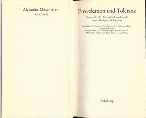 Provokation und Toleranz - Festschrift