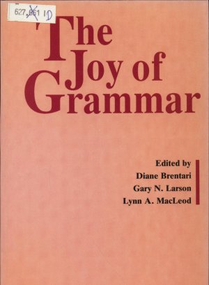 The Joy of Grammar: A Festschrift in Honor of James D. McCawley