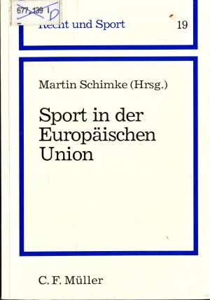 Sport in der Europäischen Union Band 19