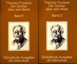 gebrauchtes Buch – Fontane, Theodor und Richard Brinkmann – Der Dichter über sein Werk Band 1 und Band 2 in zwei Bänden