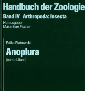 gebrauchtes Buch – Feliks Piotrowski – Anoplura (echte Läuse) - Teilband 32