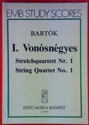 I. Vonósnégyes - Streichquartett Nr. 1 - String Quartet No. 1, Notenbuch